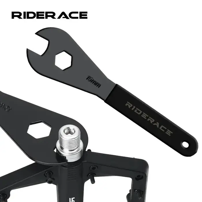 RIDERACE clé à pédale de vélo 15mm Durable pour moyeux de VTT vtt installer clé de retrait outils de réparation de cyclisme sur route