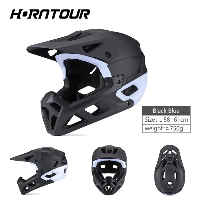 Horntour 2025 adulte VTT casque intégral moulé moto équitation sécurité vélo casque Protection de la