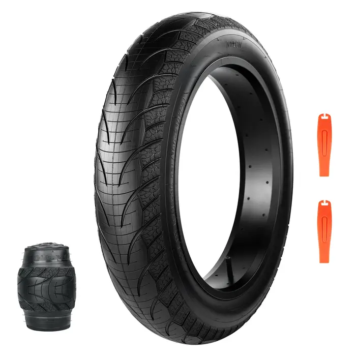 ZUKKA 20x4.0 1 Pack Pneu de Vélo Électrique à Haute Performance - Robuste, Résistant aux Crevaisons 