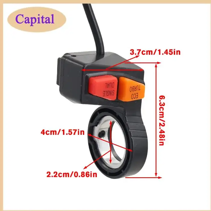 Commutateur de vitesse élevée et basse pour scooter de vélo électrique