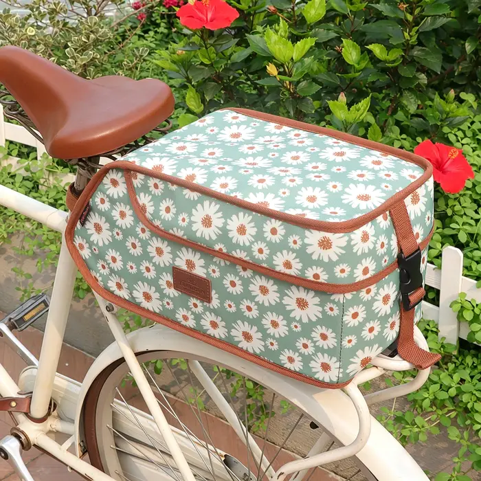 Sac de porte-bagages arrière pour vélo TOURBON en toile