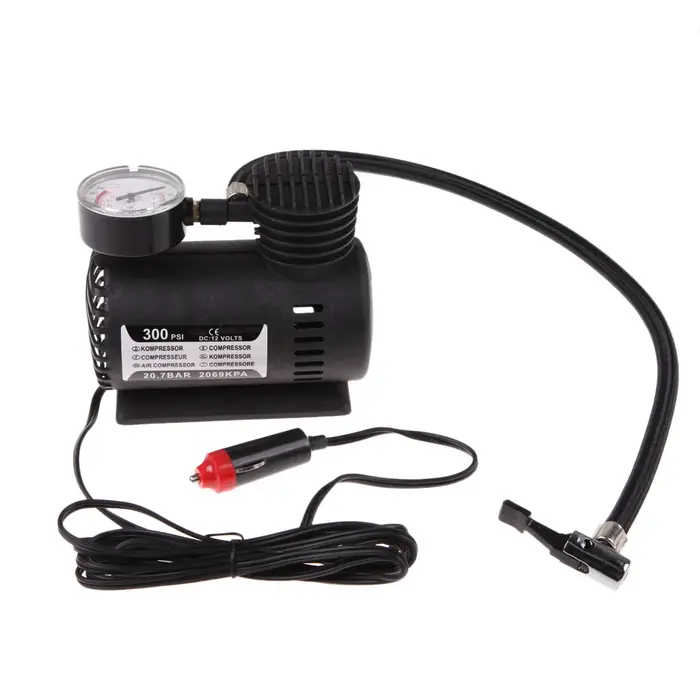 Pompe à pneus intelligente 12V avec manomètre