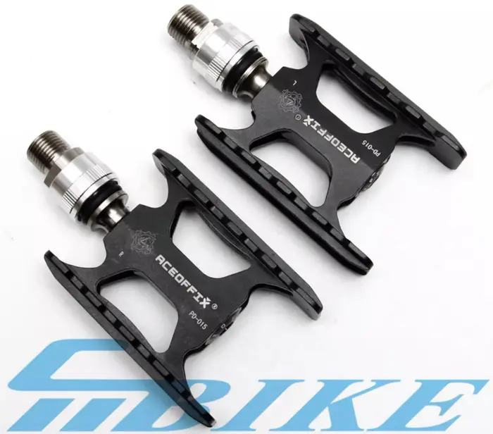 Pédale d'essieu de vélo pliable en titane ultralégère pour pédale brompton à dégagement rapide pour BMX croiseurs et vélos de montagne