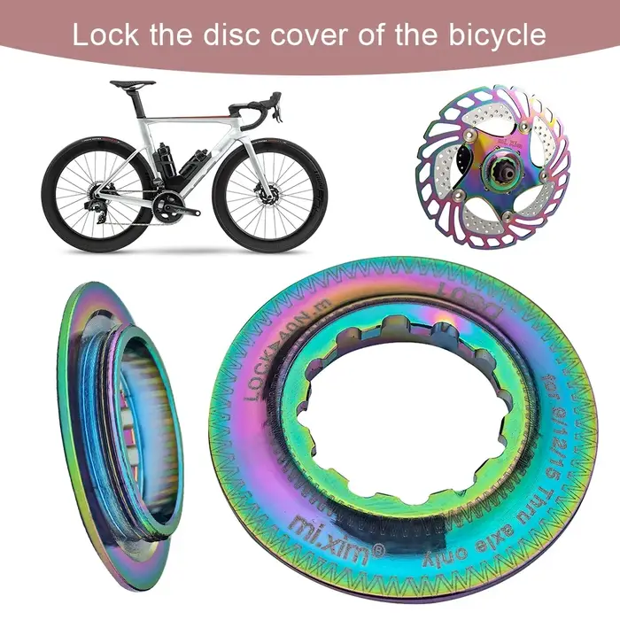 Anneau de verrouillage du Rotor de frein à disque de vélo, en alliage d'aluminium, disque de vélo vt
