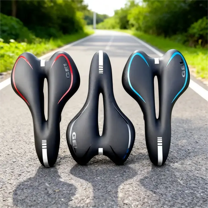 Selle de vélo confortable et antichoc en cuir PU avec rembourrage en gel pour une expérience de conduite améliorée
