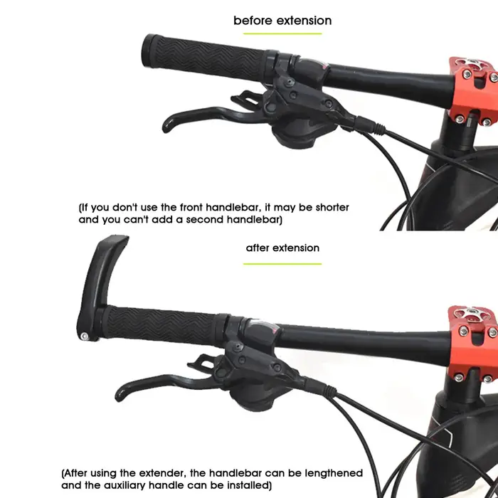 Extension de guidon de vélo en alliage d'aluminium