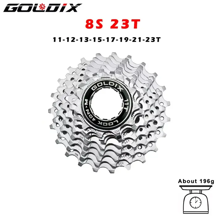 GOLDIX vélo de route 8 9 10 11 vitesses Velocidade 11-25T/28T/32T/34T/36T Cassette de vélo roue libr