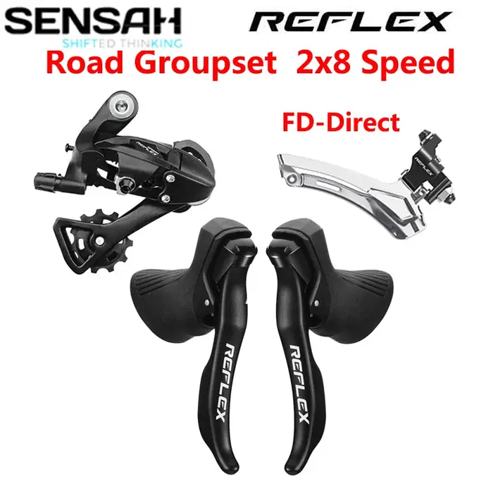 SENSAH REFLEX levier de vitesse de vélo de route 2x8 vitesses dérailleur arrière