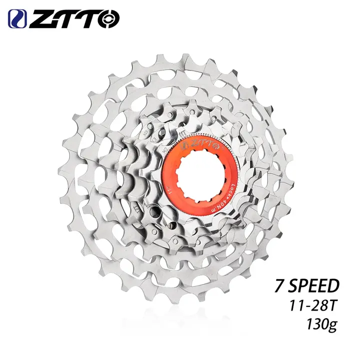 Cassette de vélo pliable ZTTO 7 vitesses 7 S 11-28T, roue libre ultra légère compatible avec HG 7 V Freehub SLR
