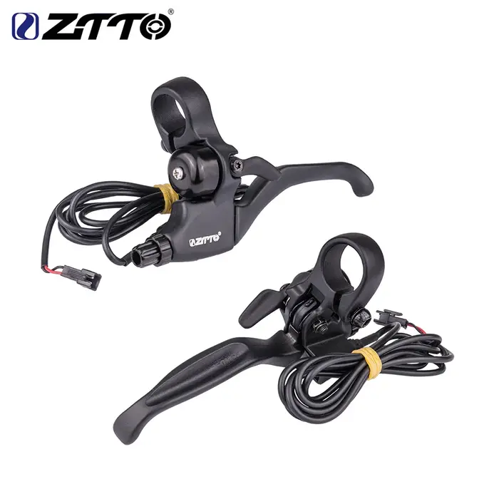 ZTTO-Levier de frein électrique pour vélo électrique, poignée de frein de mise hors tension avec cloche, connecteurs à 2 broches, haute qualité