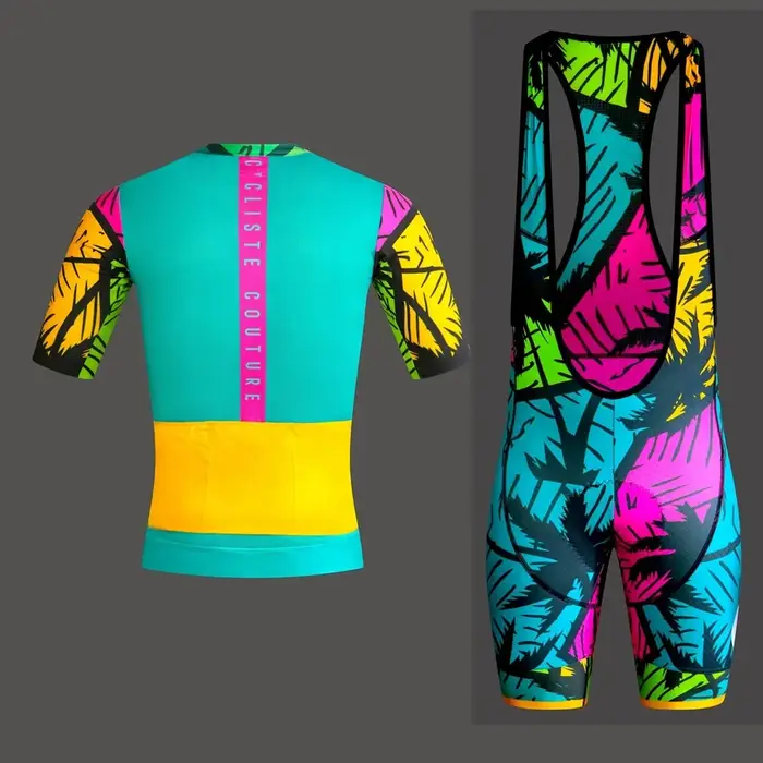 Ensemble de maillot d'équipe professionnelle pour hommes, vêtements de cyclisme, kit à manches courtes, uniforme de course, vélo de route, été