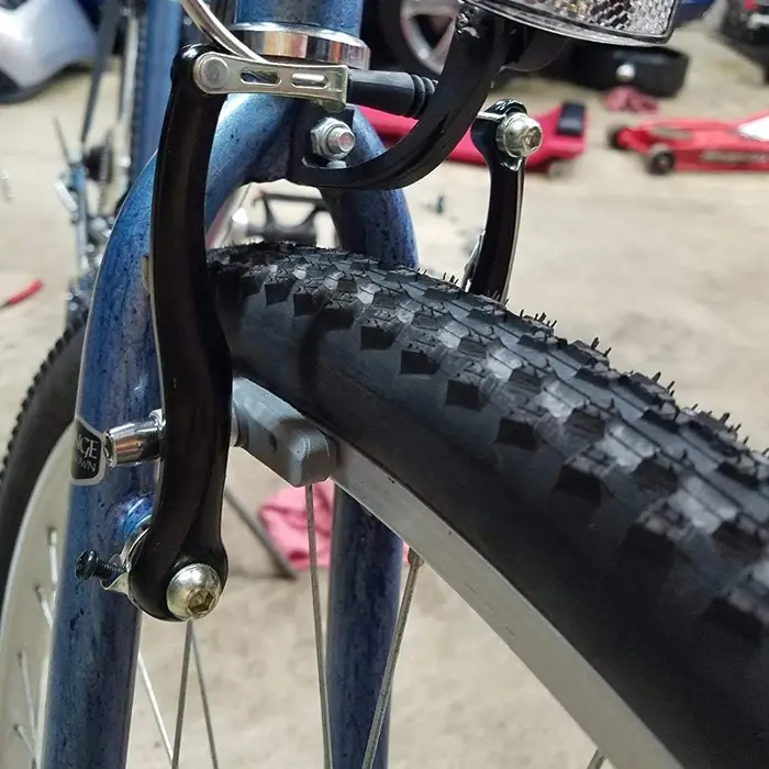Jeu de freins de vélo vtt BMX V, jeu d'étriers de vtt, traction linéaire AL avec plaquettes de frein, levier, fil, outil d'installation noir