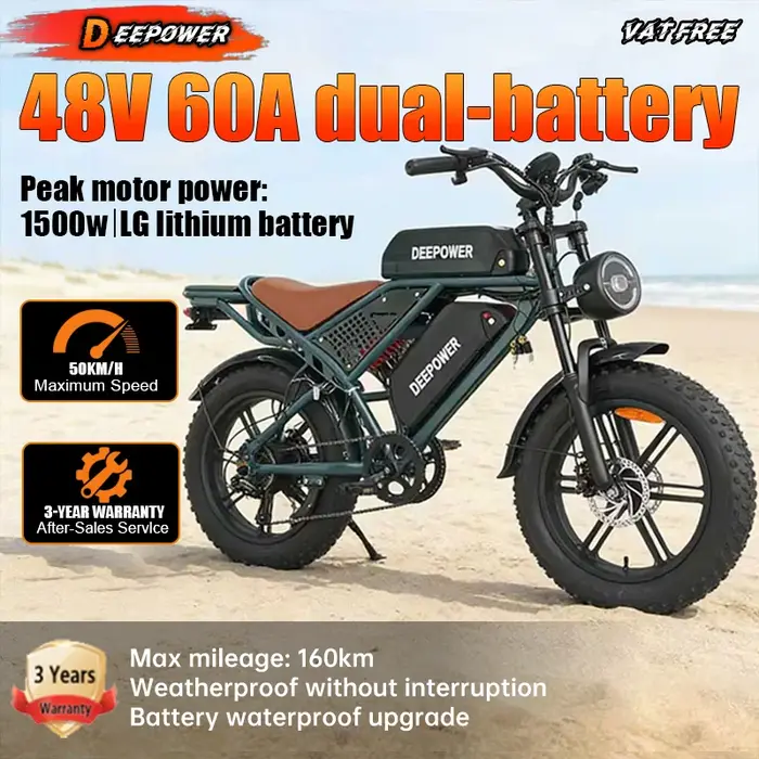 Vélo électrique DEEPOWER Q7 édition luxe 2000W 48V 60A