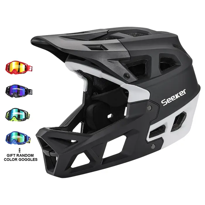 Casque de vélo tout-terrain Seeker, casque intégral léger, confortable, respirant, sûr, casque de de