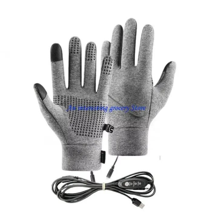 Gants chauffants 652D pour hommes femmes, chauffe-mains à doigts complets d'hiver, gants chauffants 