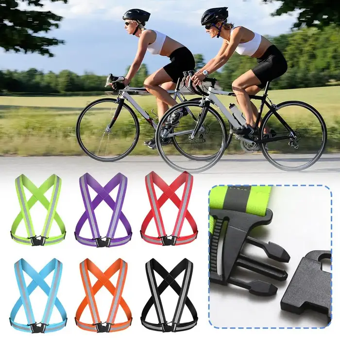 Gilet de sécurité à bande réfléchissante pour cyclisme