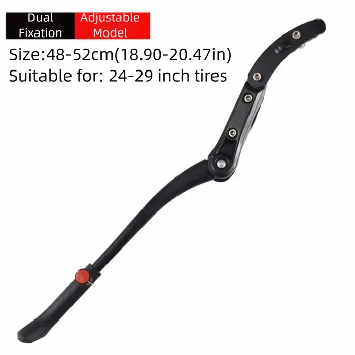 Béquille latérale arrière en aluminium pour vélo, support de vélo réglable, support latéral arrière,