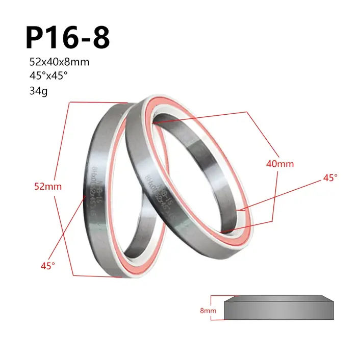 Roulement de casque de vélo 38 39 41 41.8 44 46.9 49 51 52mm
