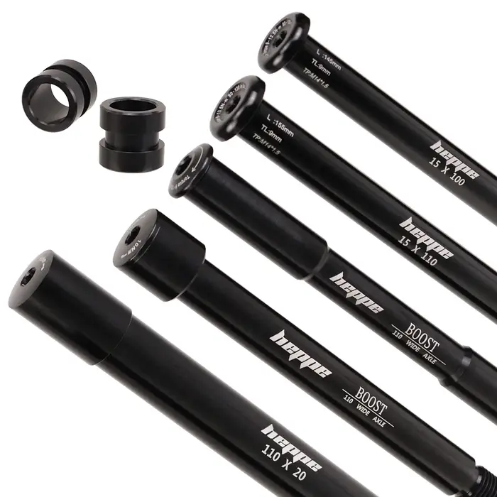 HEPPE vélo 15x100/110 20x110 axe traversant vtt fourche avant à travers l'essieu pour FOX 32/34/36/38/40 fourche avant vélo axe de moyeu de roue avant