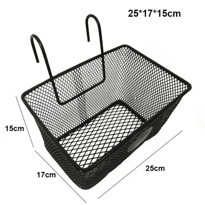 Nouveau panier avant en maille métallique pour vélo