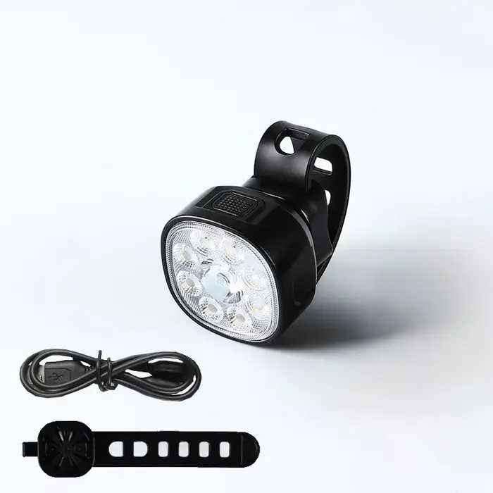 Ensemble d'éclairage de vélo puissant USB Rechargeable lampe