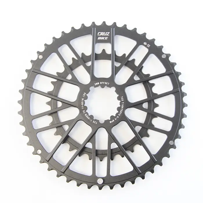 CRUZbike vélo de route 46-30/48-32T roue à chaîne Double plateau couronne
