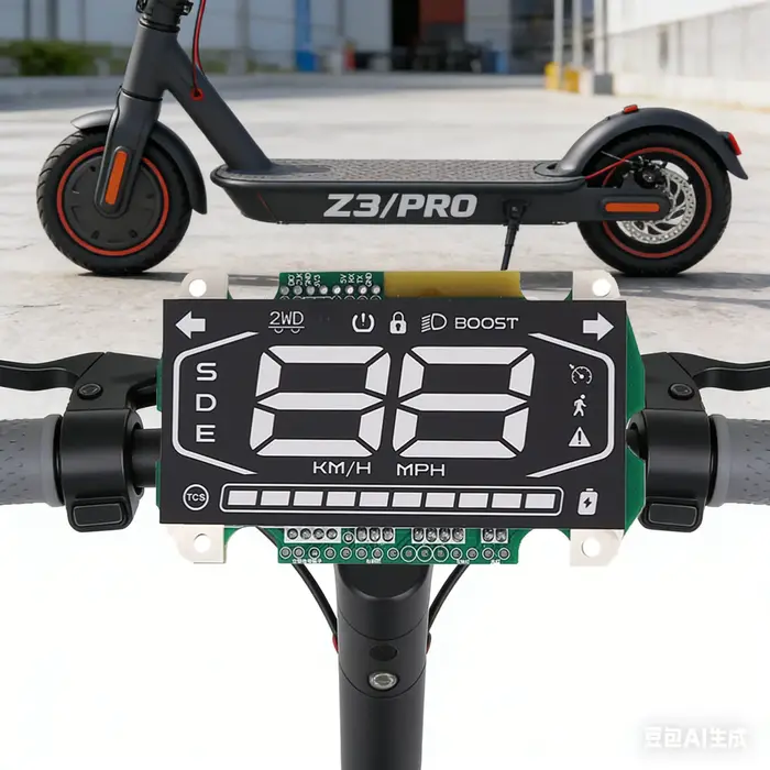 Écran d'affichage numérique sans fil pour tableau de bord de trottinette électrique Ninebot ZT3/PRO