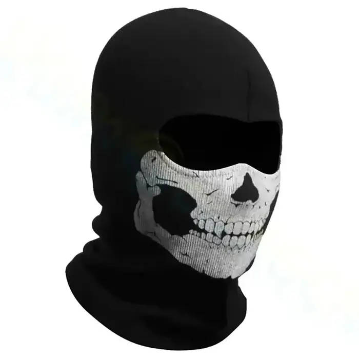 Cagoule imprimé tête de vélo, 1/2/3/4/5 pièces, chapeau de moto, masque complet, coupe-vent, tête de