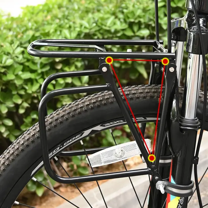 Porte-bagages avant pour vélo de route et vtt