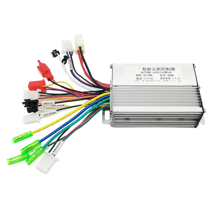 Contrôleur sans balais pour vélo électrique, 36V/48V, 350W, pour scooter électrique, capteur double 