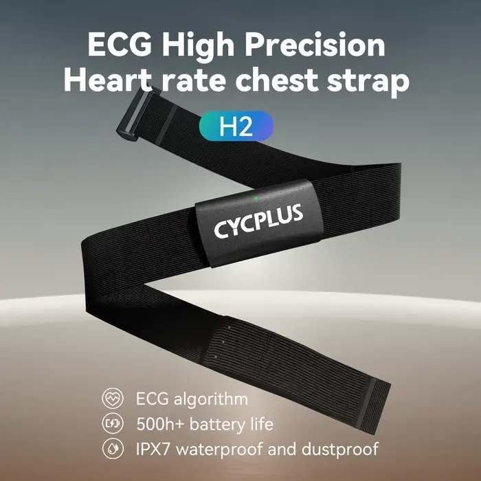 CYCPLUS H2 capteur de fréquence cardiaque sangle pectorale ceinture double Mode ANT BLE ordinateur de cyclisme