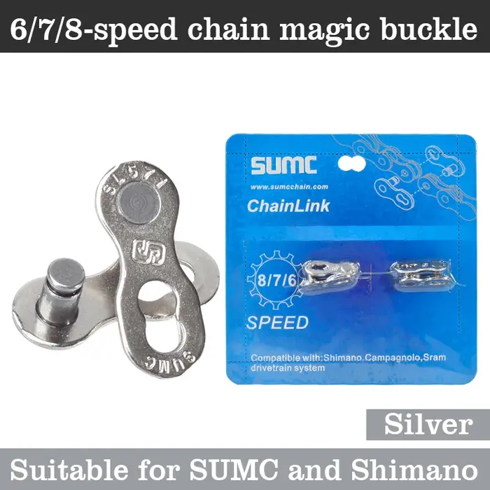 SUMC – chaîne à maillons rapides pour vélo, 12v 11v 10v 9v 8v, Joints de chaîne appariés, boutons ma