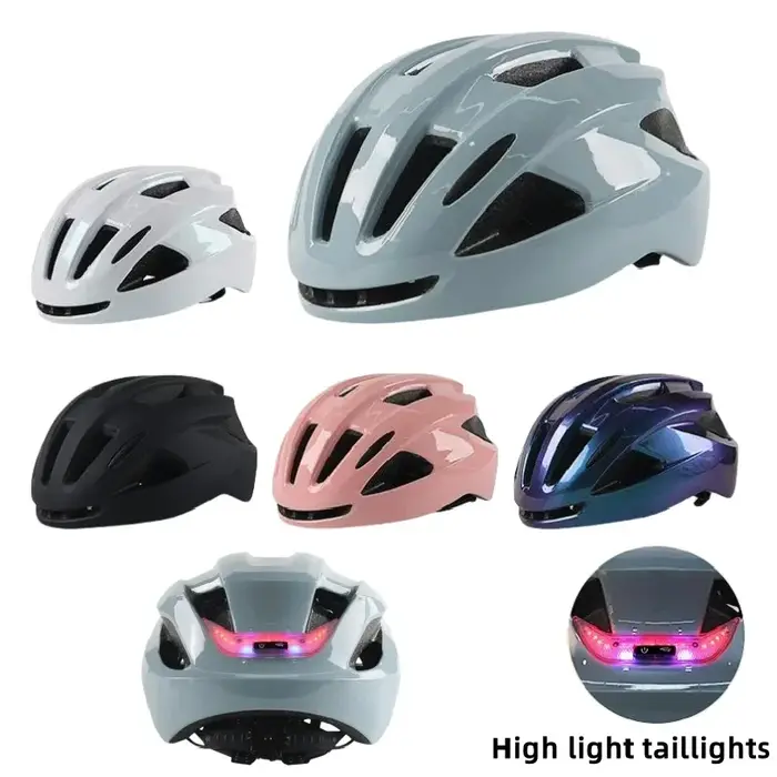 Casque de vélo adulte avec feu arrière LED