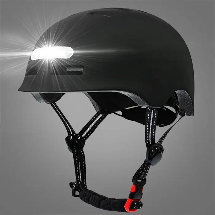 48-61cm vélo casque de cyclisme pour hommes femmes intelligent feu arrière LED