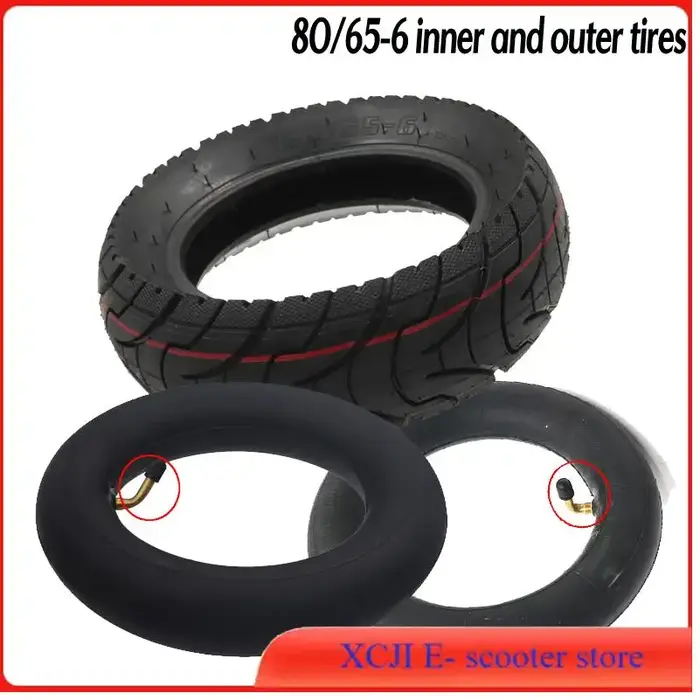 Pneu extérieur gonflable de 10 pouces 80/65-6 pour trottinette électrique Inokim Kugoo M4 G1 Dualtron VICTOR EAGLE Speedway 4 Zero 10X
