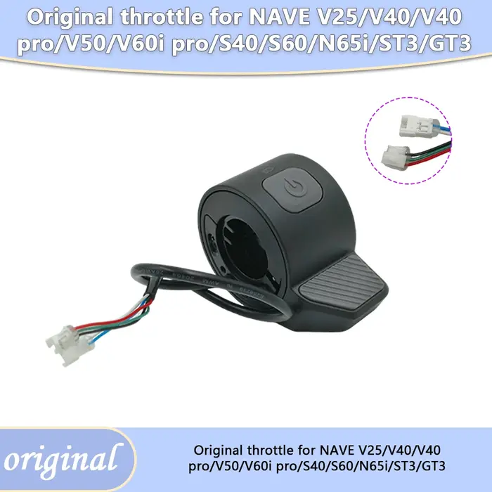  Accélérateur à pouce pour trottinettes électriques Nave V25 V40 Pro V50 V60i Pro S40 S60 N65i ST3 GT3 – Pièce de