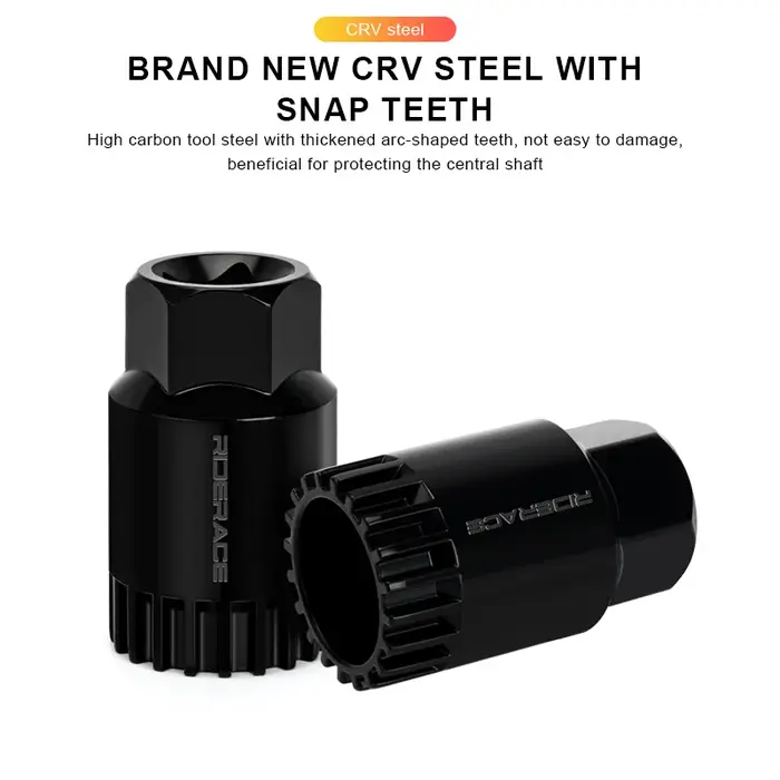 RIDERACE dissolvant de pédalier de vélo CR-V 20 dents BB clé à manchon de retrait clé