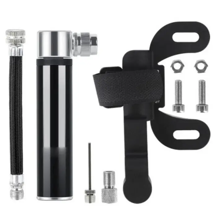Mini pompe à vélo Portable en alliage d'aluminium, pompe à Air manuelle, gonfleur de pneus à bille, 