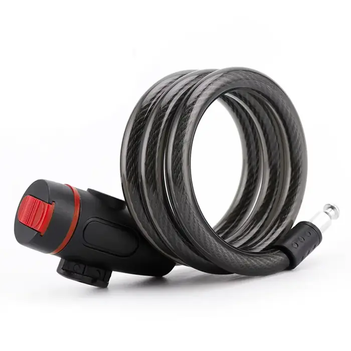 Serrure de câble de vélo avec clés