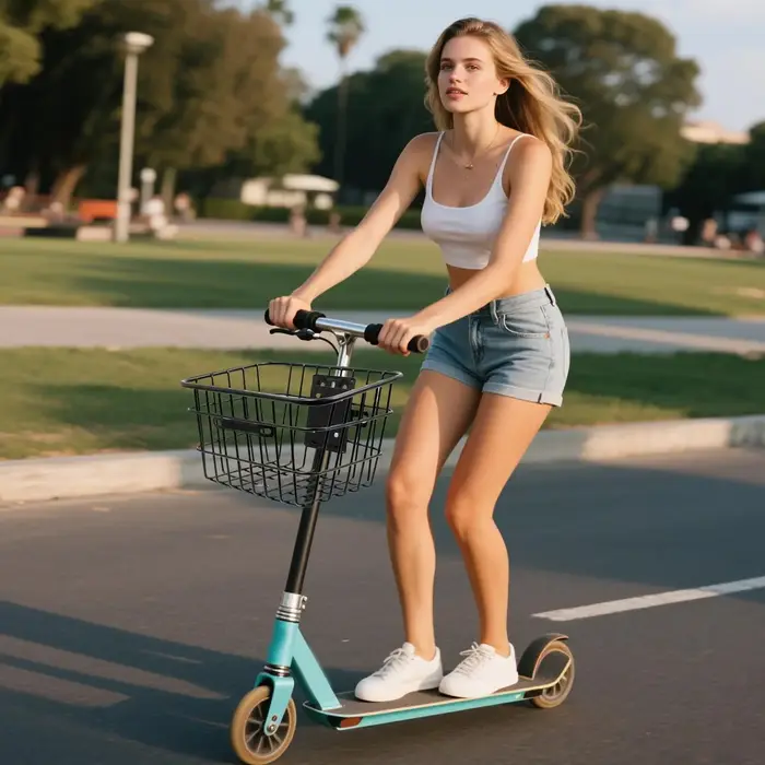 Panier de Scooter électrique détachable en fer