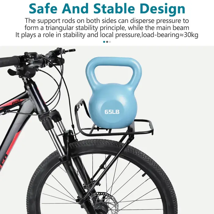 Porte-bagages avant en alliage d'aluminium 2026 pour VTT et vélo de route