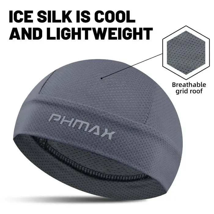 PHMAX haute qualité foncé chapeaux Bandana cyclisme sport casquette froide course absorbant respirant chapeau