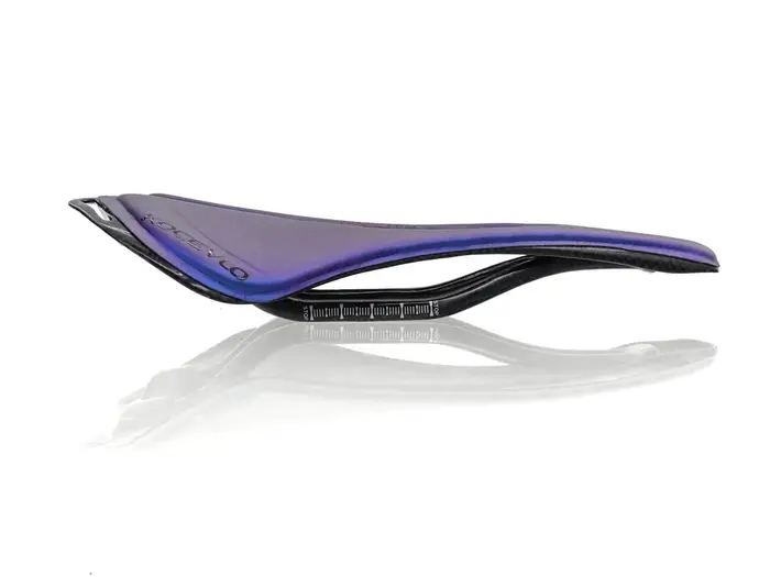 KOCEVLO – selle de vélo de route en Fiber de carbone + cuir, coussin de siège, décoloration de vélo 