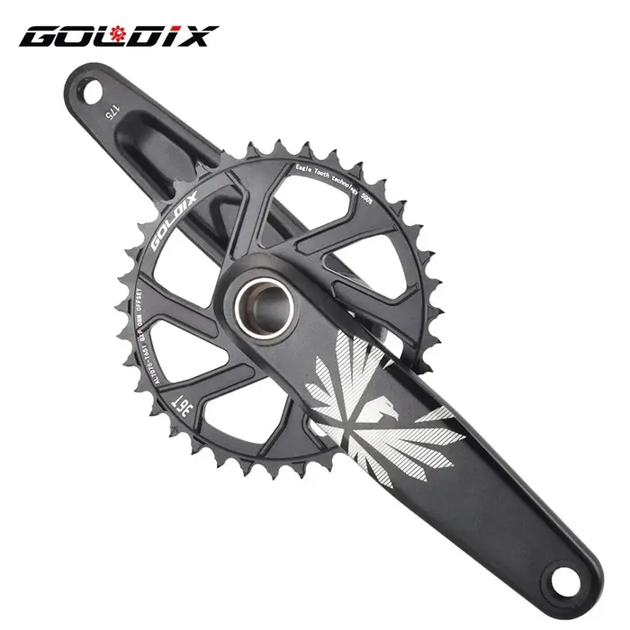 GOLDIX – pédalier de vélo vtt, plateau de vélo 170mm 175mm noir 0 degrés 30T 32T 34T 36T 38T en alli