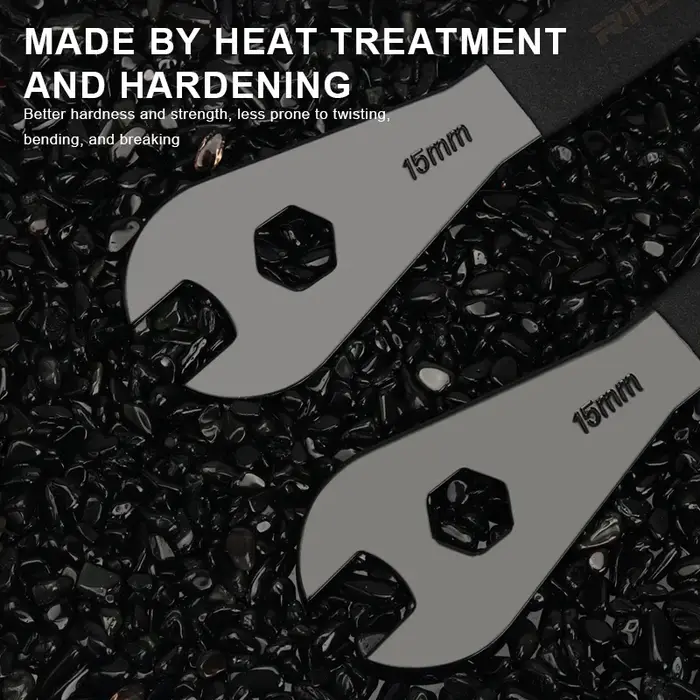 RIDERACE clé à pédale de vélo 15mm Durable pour moyeux de VTT vtt installer clé de retrait outils de réparation de cyclisme sur route