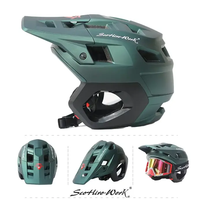 Casque de vélo de montagne ultraléger demi-visage 3/4