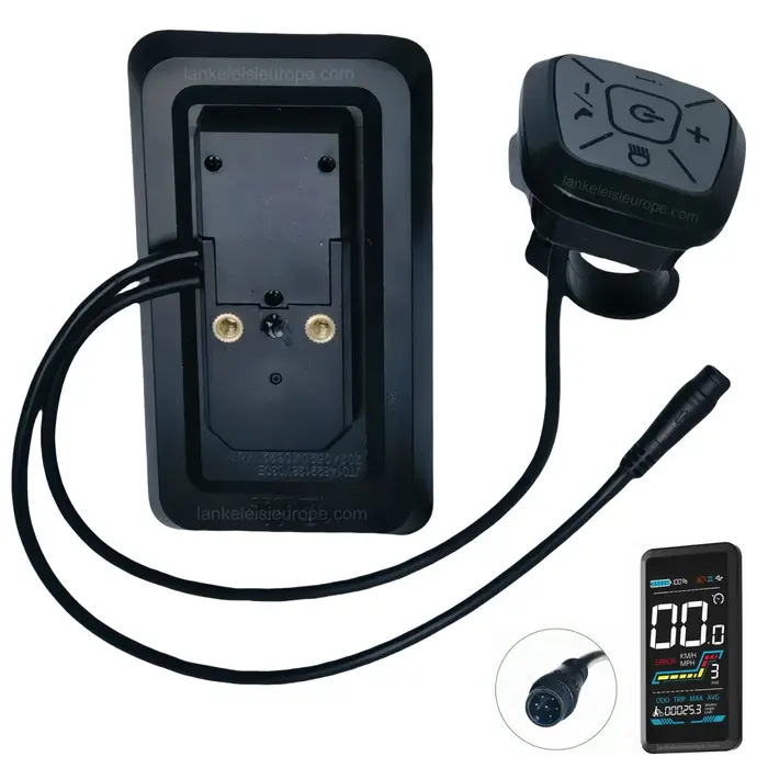 Écran LCD YL91F-V (hors support) pour vélo électrique Lankeleisi MG800 Max/ X3000 Max / MG600Plus /MG740 Plus /RV700 /