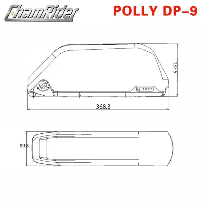 ChamRider-Polly-Boîtier de batterie pour vélo électrique 6