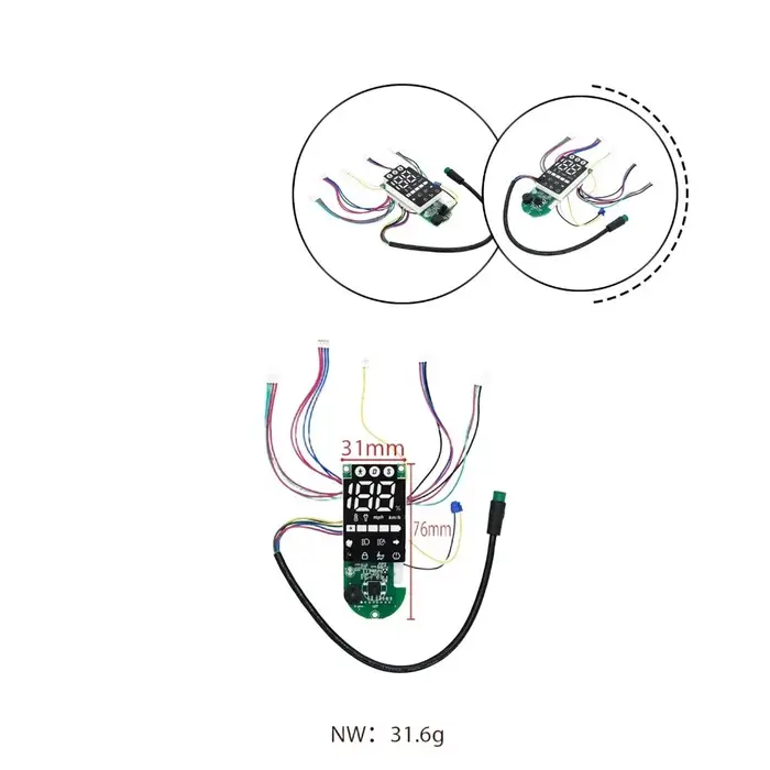 Carte de circuit du tableau de bord de trottinette électrique pour Xiaomi 5 Pro