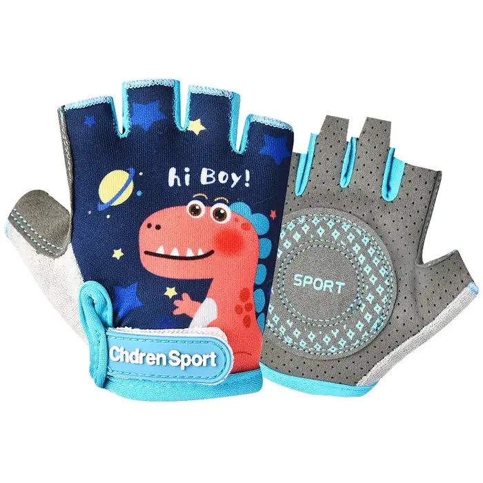 Gants de cyclisme pour enfants, demi-doigt, pour Skate, vélo de montagne, gants de sport pour garçon